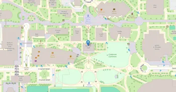 Campus map for University of Akron, Main Campus