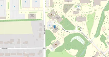 Campus map for Bluffton University
