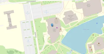 Campus map for Cedarville University