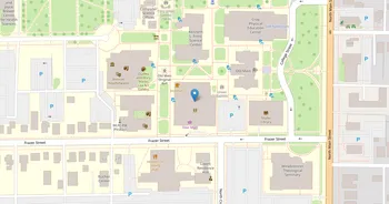 Campus map for The University of Findlay