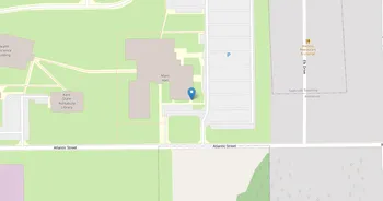 Campus map for Kent State University, Ashtabula