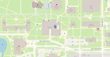 Campus map for Ohio Northern University
