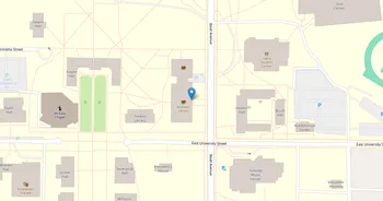 Campus map for The College of Wooster