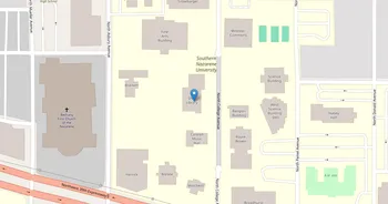 Campus map for Southern Nazarene University