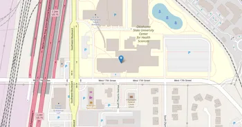 Campus map for Oklahoma State University Center for Health Sciences