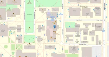 Campus map for University of Oklahoma, Norman Campus