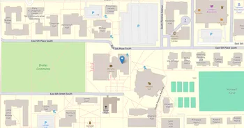 Campus map for University of Tulsa