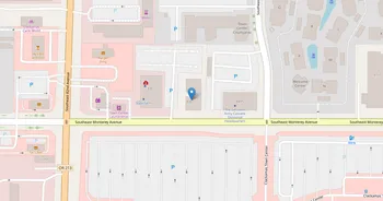 Campus map for Northwest College, Clackamas