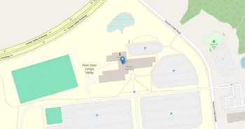 Campus map for Pennsylvania State University, Penn State Lehigh Valley