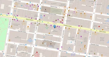 Campus map for Peirce College
