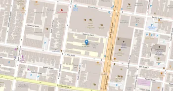 Campus map for University of the Arts