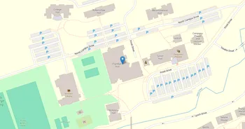 Campus map for University of Pittsburgh, Greensburg