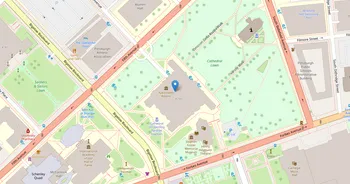 Campus map for University of Pittsburgh, Pittsburgh Campus