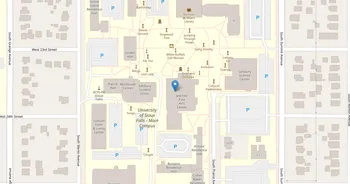 Campus map for University of Sioux Falls