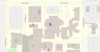Campus map for Sanford Medical Center