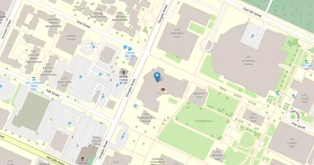 Campus map for The University of Tennessee, Chattanooga