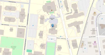 Campus map for Tennessee Technological University