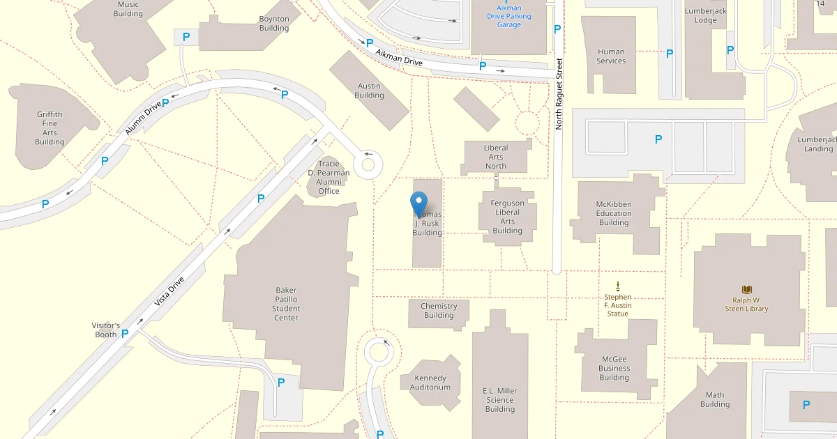 Sfa Map.pdf Stephen F Austin State University (SFASU) in Nacogdoches: Overview ...