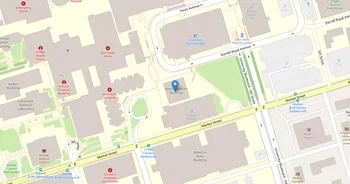 Campus map for The University of Texas Medical Branch, Galveston