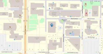 Campus map for The University of Texas, Arlington