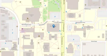 Campus map for Texas Woman's University