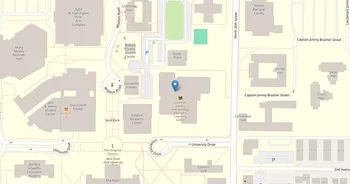 Campus map for West Texas A & M University