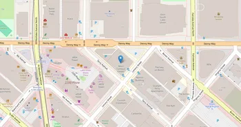 Campus map for Cornish College of the Arts