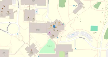 Campus map for University of Wisconsin, Green Bay