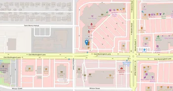 Campus map for Ogle School Hair Skin Nails, Dallas