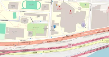 Campus map for UPMC Mercy School of Nursing