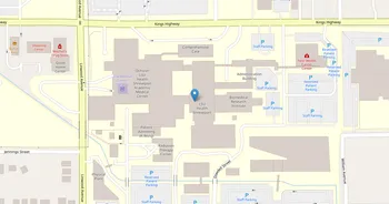 Campus map for Louisiana State University Health Sciences Center, Shreveport
