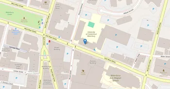 Campus map for University of Connecticut, Waterbury Campus