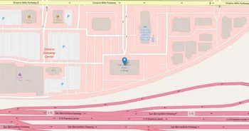 Campus map for San Joaquin Valley College, Ontario