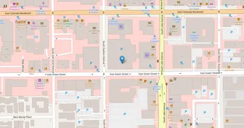 Campus map for Paul Mitchell the School, Pasadena