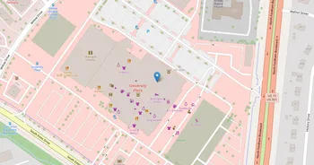 Campus map for Aveda Institute, Chapel Hill
