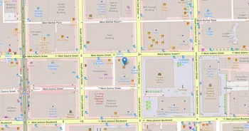 Campus map for Illinois Media School, Chicago Campus