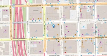 Campus map for Aveda Institute, Portland