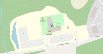 Campus map for Alabama College of Osteopathic Medicine
