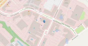 Campus map for Chamberlain University, North Carolina
