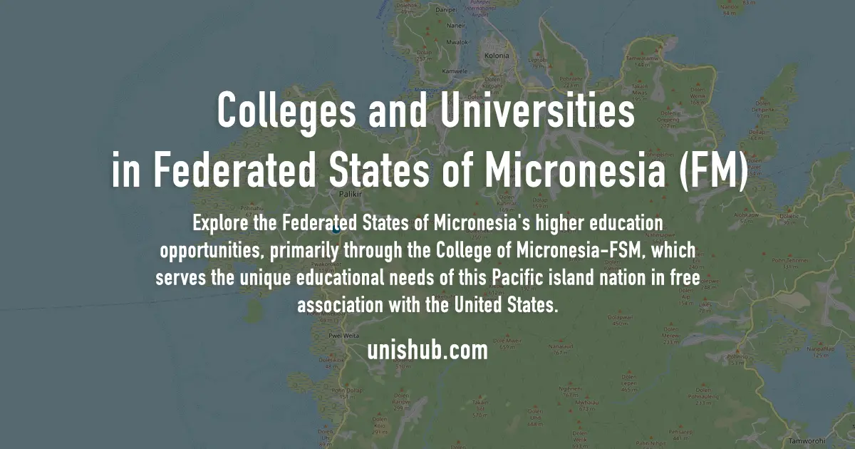 Map of Federated States of Micronesia